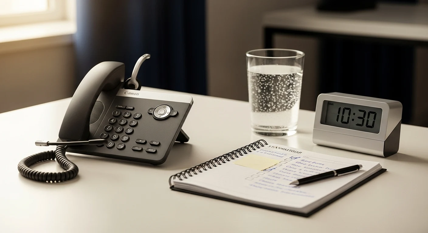 Symbolbild: Frau telefoniert und macht sich dabei Notizen