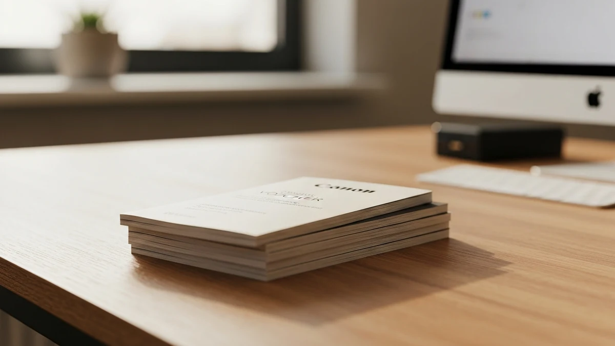 Weiterbildungsgutscheine auf einem Schreibtisch