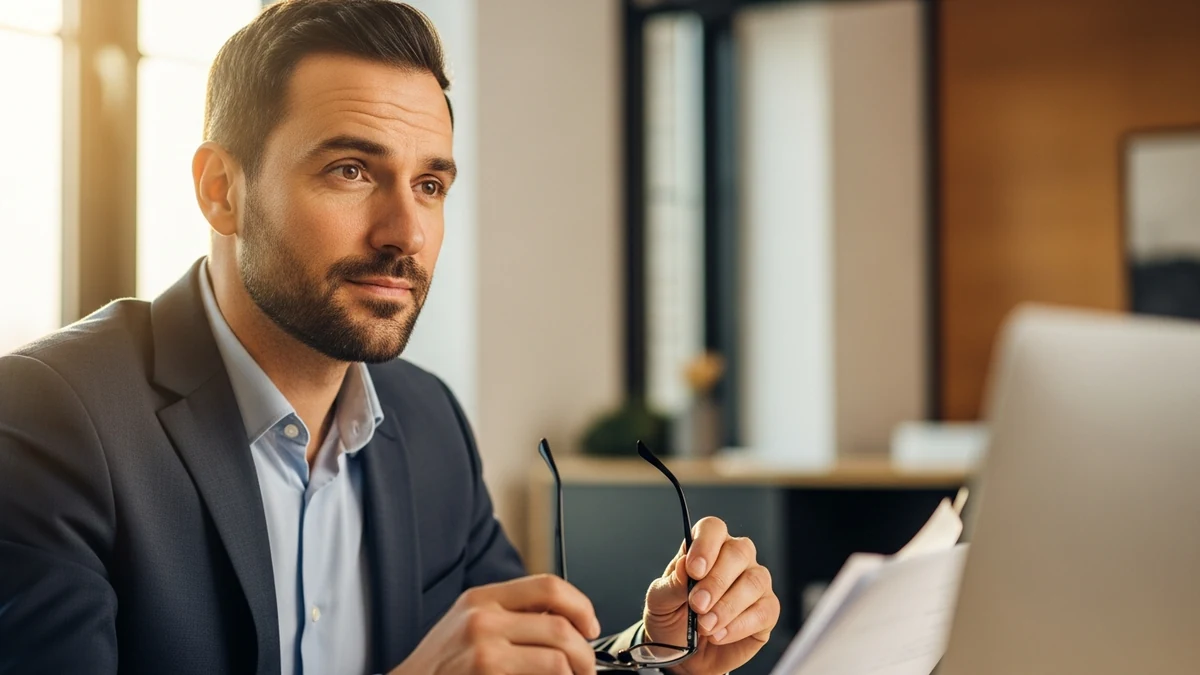 Fachkraft analysiert KI-Anwendungen am Arbeitsplatz