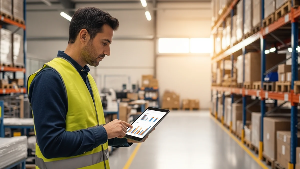 Modernes Großraumbüro eines mittelständischen Unternehmens