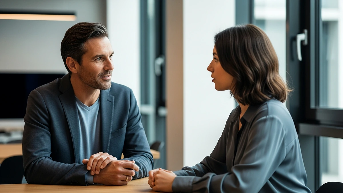 Mitarbeiter:innen im Beschwerdemanagement hört aufmerksam und empathisch zu