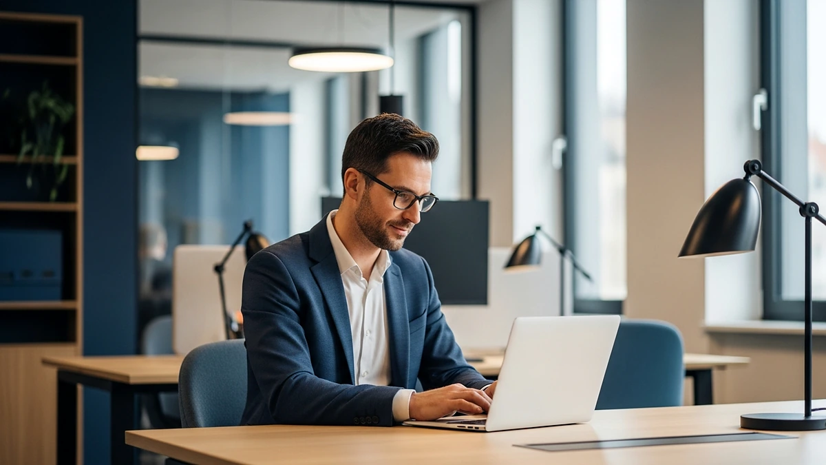 Erfahrene Fachkraft analysiert Kompetenzmatrix für Weiterbildung