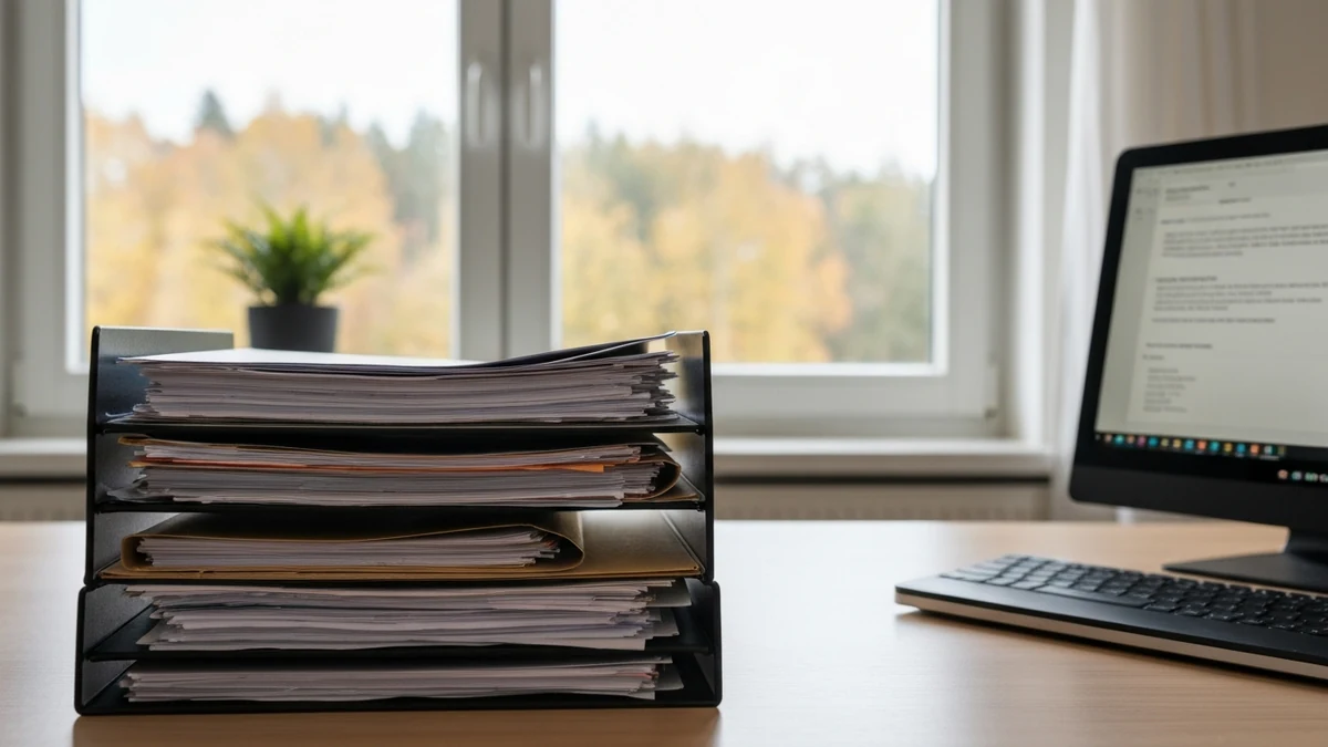 Eine Führungskraft zeigt Zeichen von Arbeitsbelastung im Büroalltag