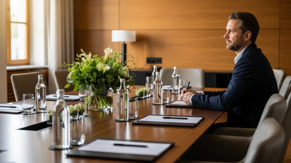 Mitarbeiterin erklärt vertrauensvoll die SI-Qualitätsgarantie